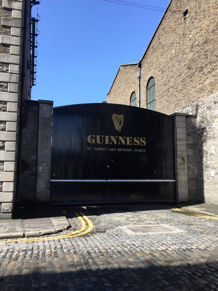 St. James's Gate at the Guinness Brewery.
